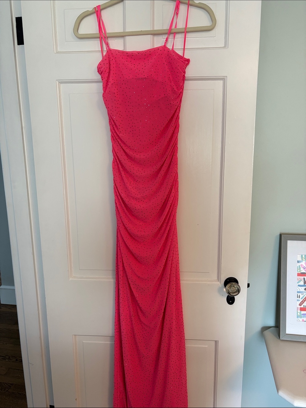AFRM Pink Rhinestone Bodycon Maxi Dress - Picture 7 of 7